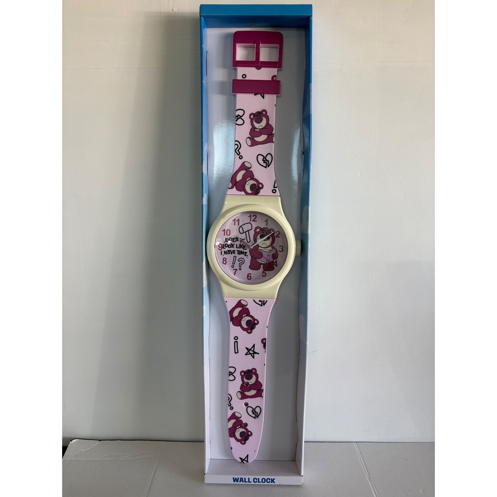 Disney Pixar Toy Story Lotso Bear kidcore room decor Giant Wristwatch Wall Clock